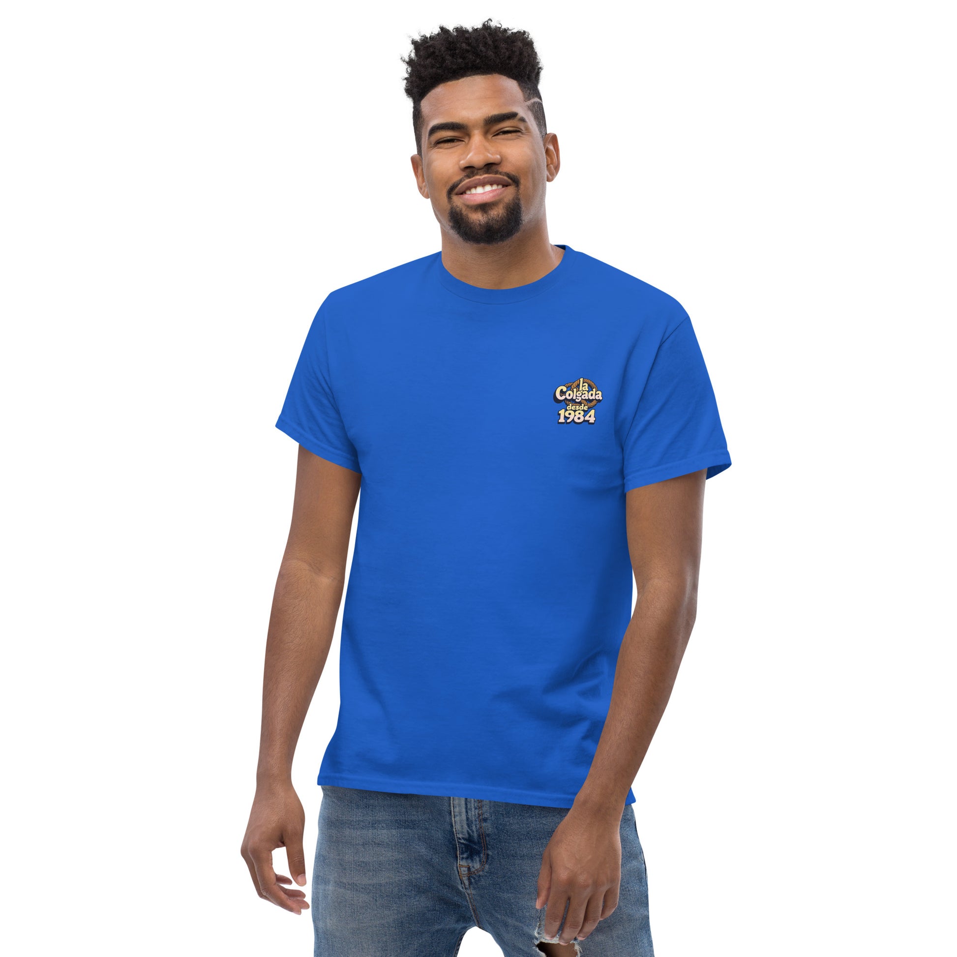 🔵🎯 TRIO COLGADO 🕹️ - Camiseta  Unisex 🎯.