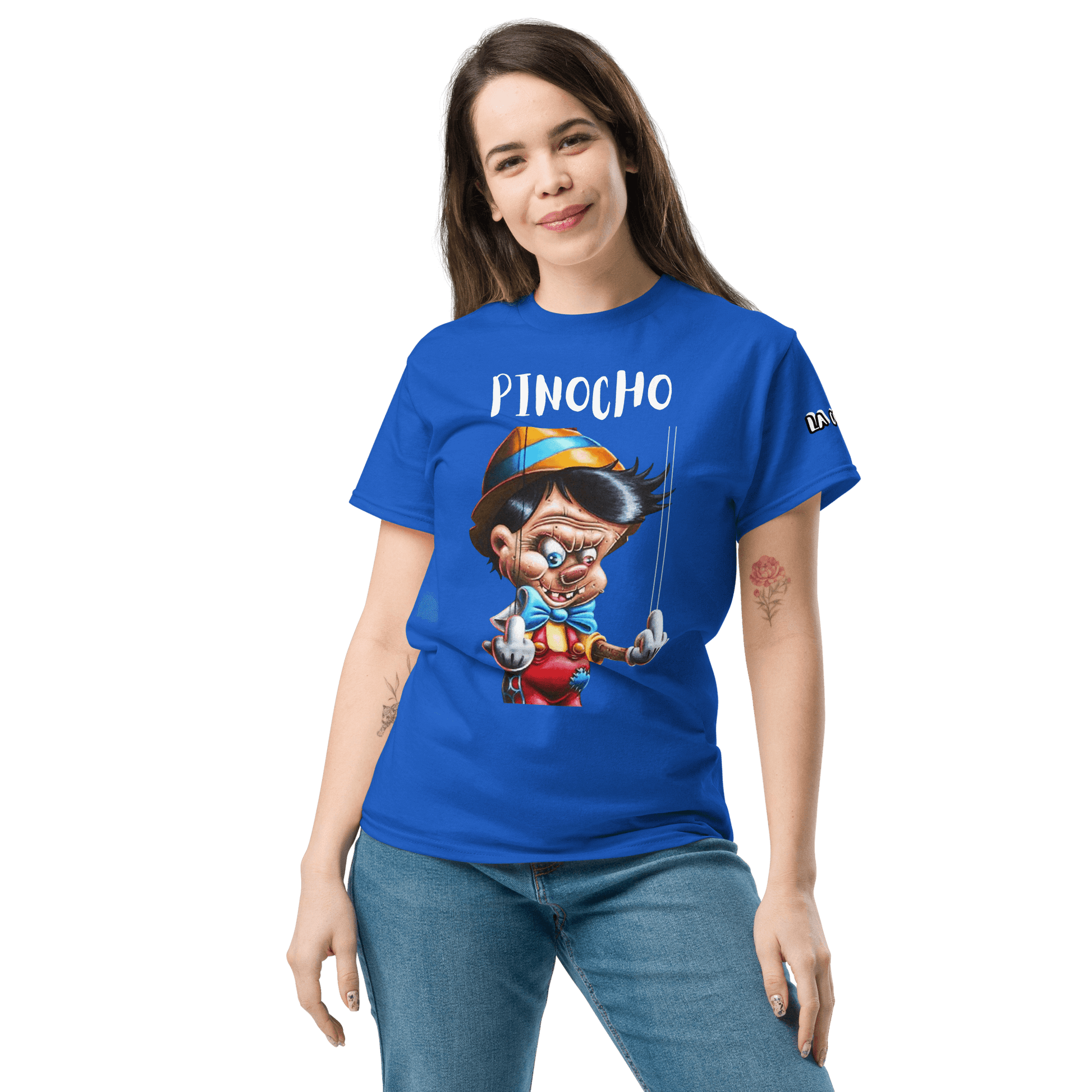 🔵🎭 PINOCHO 🎭 - Camiseta Unisex 🎯.
