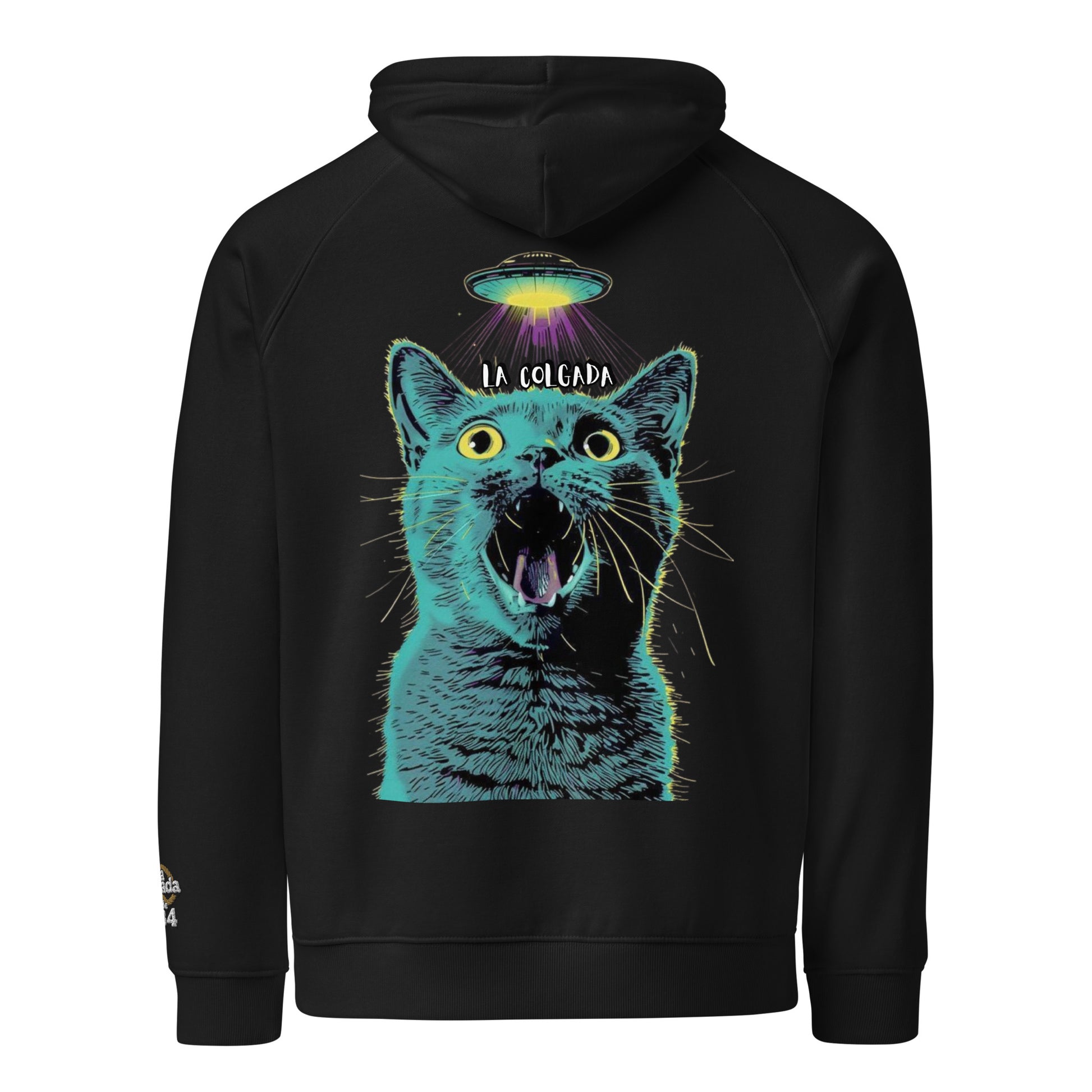 🔵🛸🐱 SUDADERA GATO OVNI - UNISEX 👽🛸🔵.