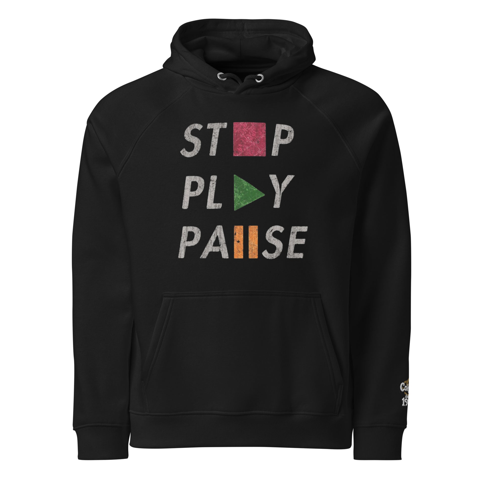 🔵⏯️🎮 SUDADERA PLAY STOP PAUSE - UNISEX 🎮⏯️🔵.