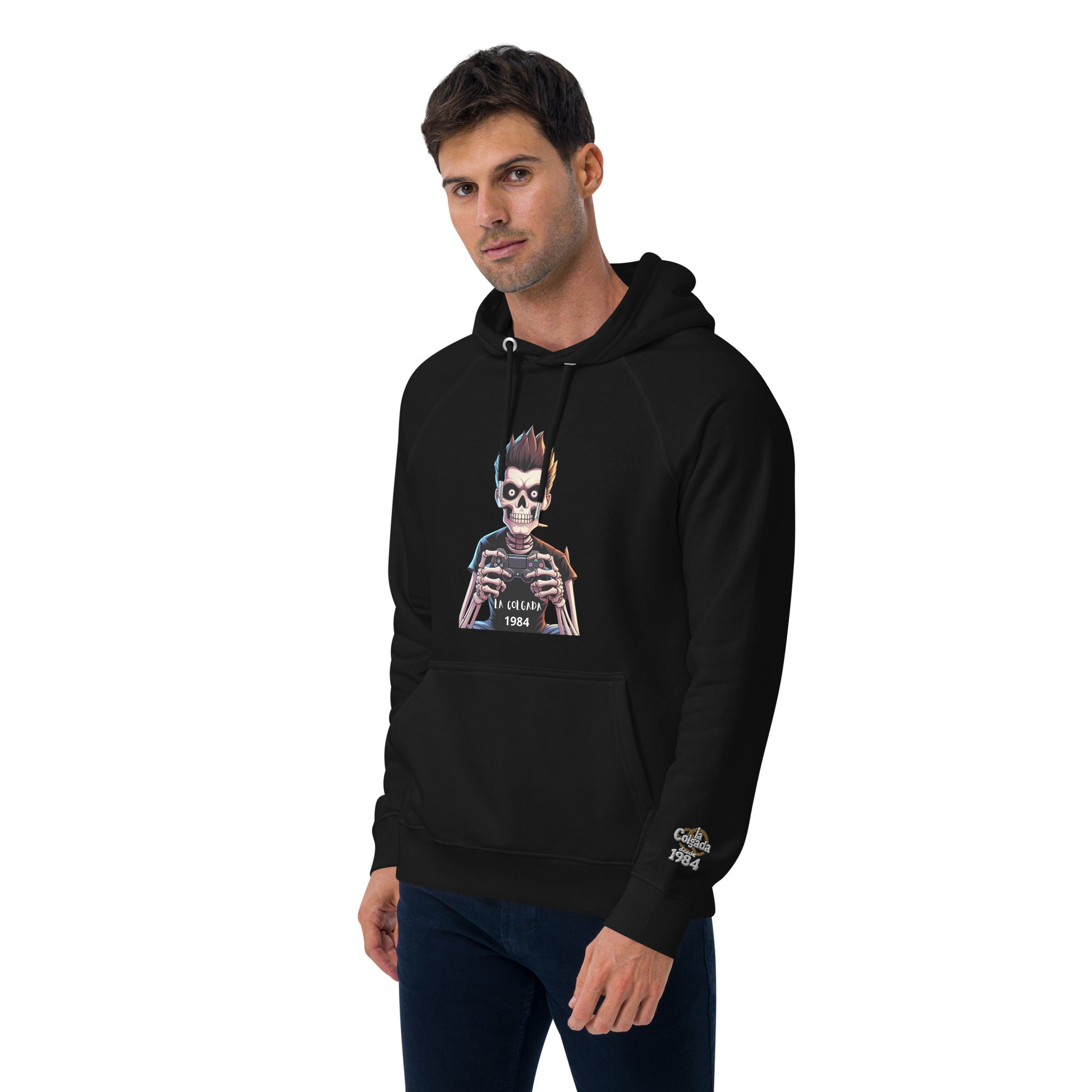 🔵💀🎮 SUDADERA CALAVERA GAMER - UNISEX 🎮💀🔵.