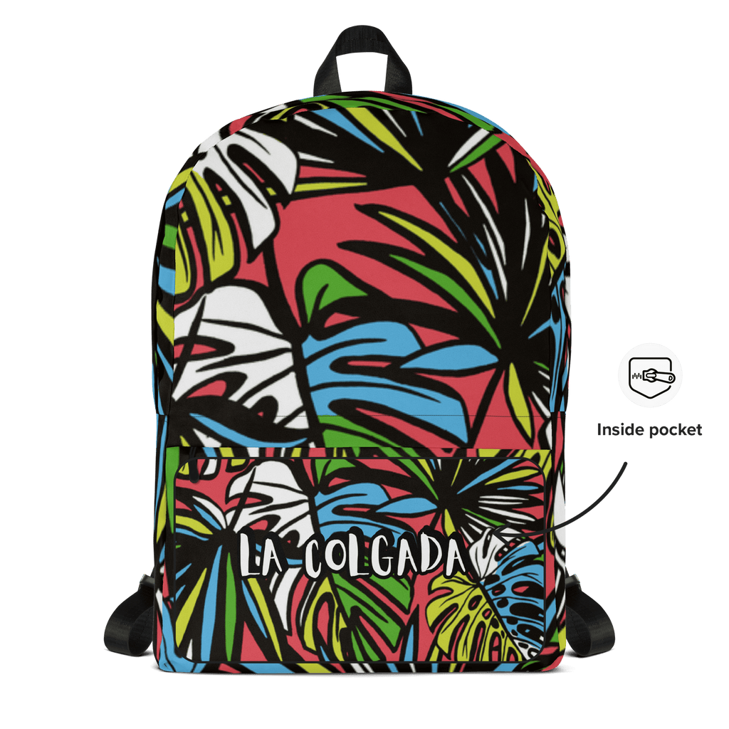 🔵 SELVA 🔵 - Mochila URBAN Unisex 🔵 con estampado selvático de La Colgada.