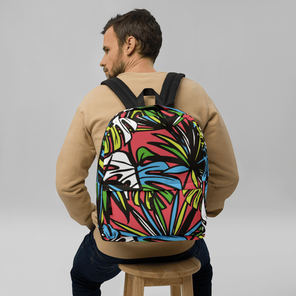 🔵 SELVA 🔵 - Mochila URBAN Unisex 🔵 con diseño de estampado selvático en estilo streetwear.