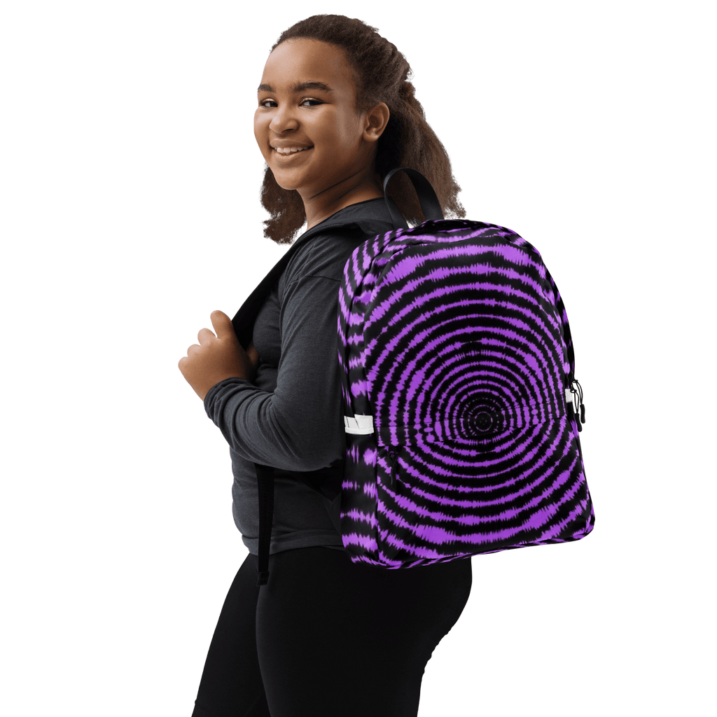 🔵 ESPIRAL MORADA 🔵 - Mochila URBAN Unisex 🔵 con diseño exclusivo en espiral morada, estilo urbano y moderno.