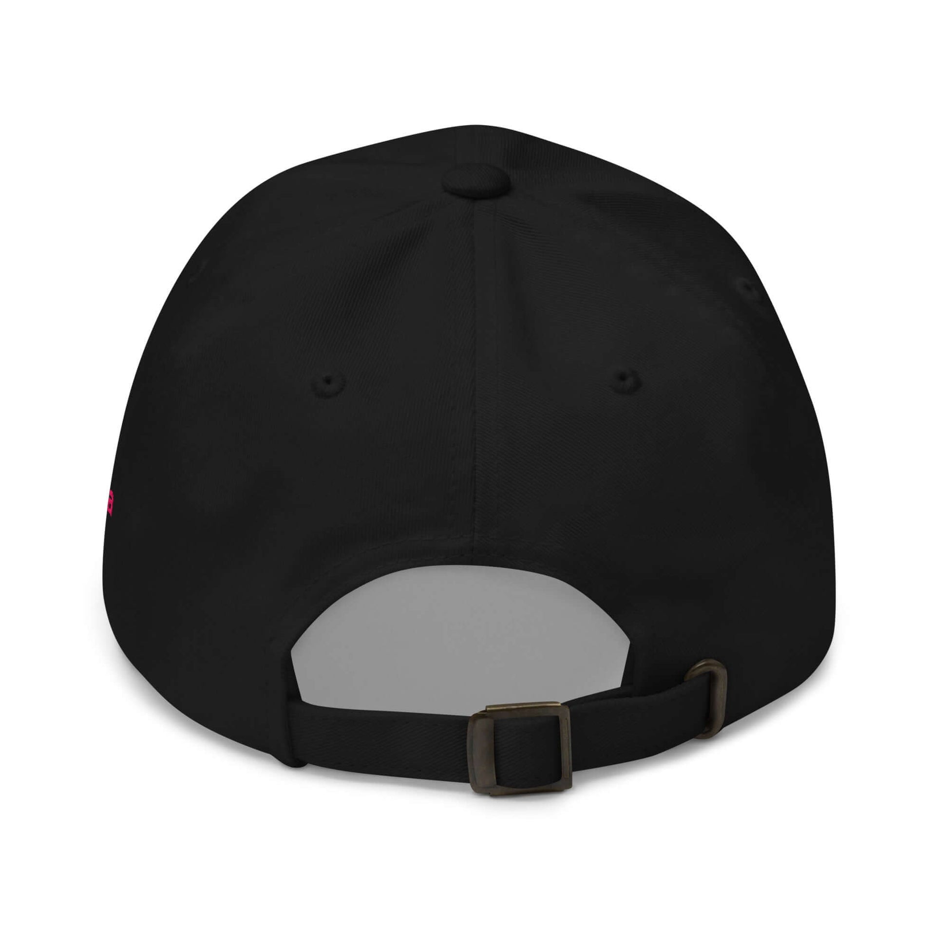 🔵 KARMA 🔵 - Gorra Bordada URBAN Unisex 🔵 vista trasera en color negro con ajuste y diseño versátil.
