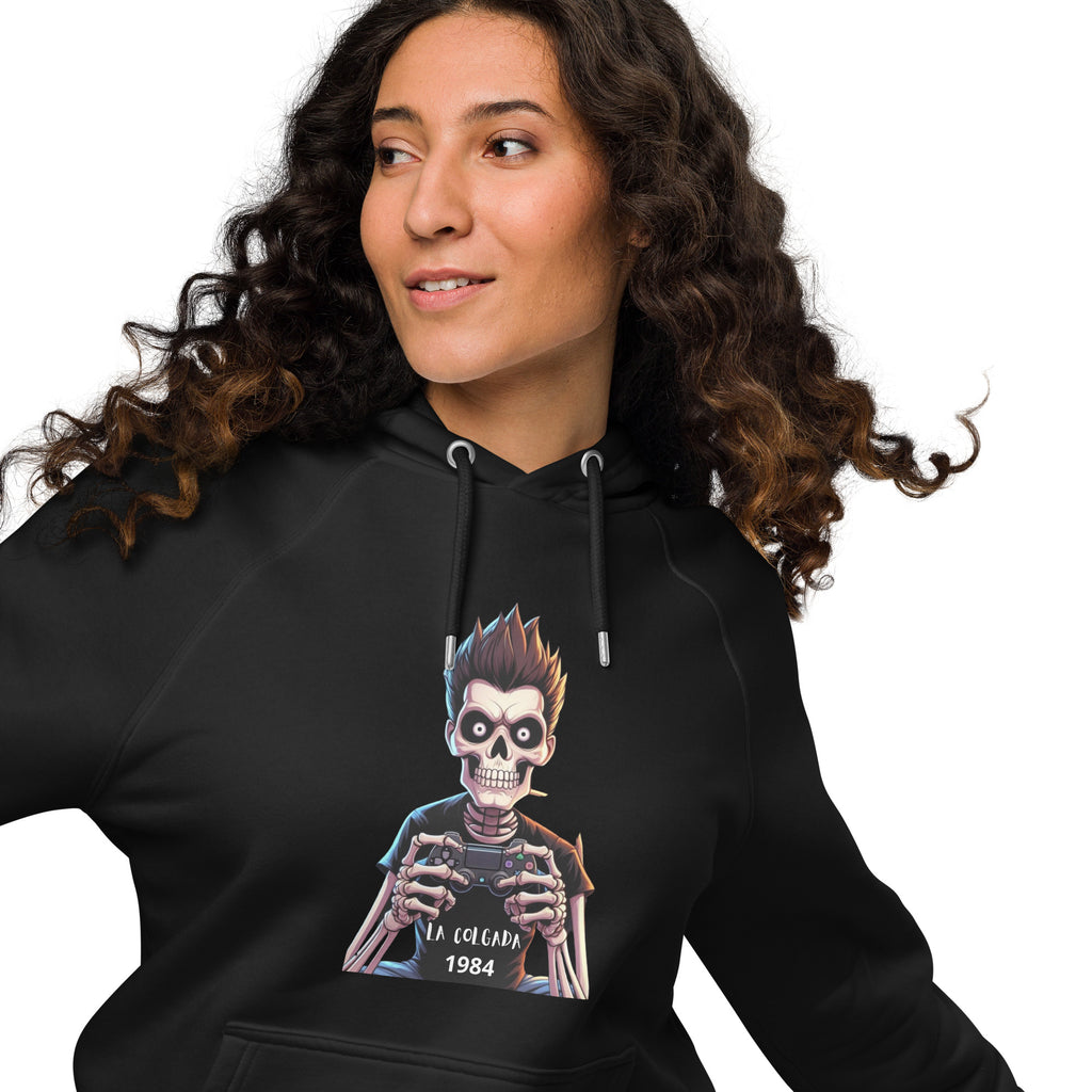 🔵💀🎮 SUDADERA CALAVERA GAMER - UNISEX 🎮💀🔵.