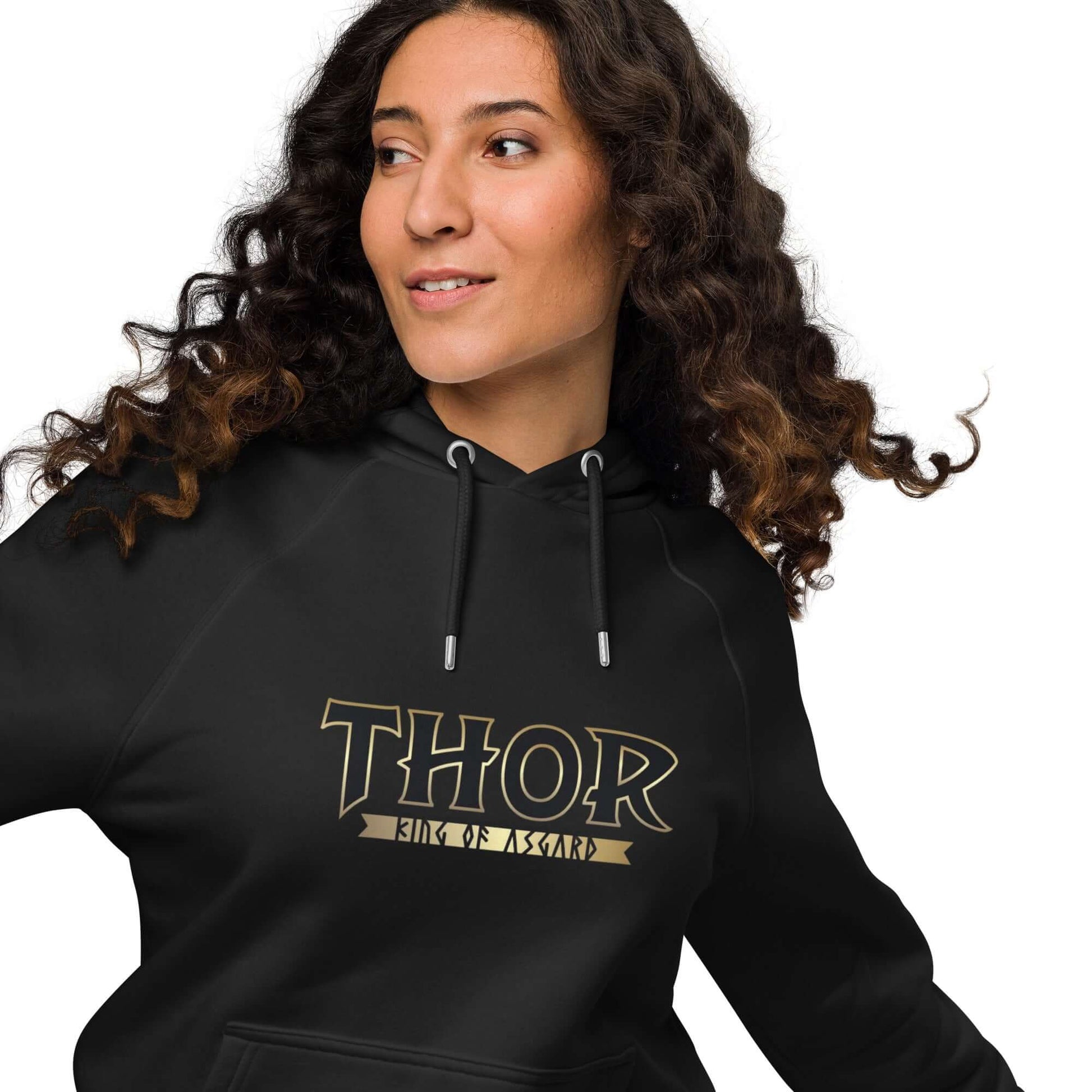 SUDADERA THOR unisex con capucha y diseño inspirado en el dios del trueno, ideal para estilo y comodidad.