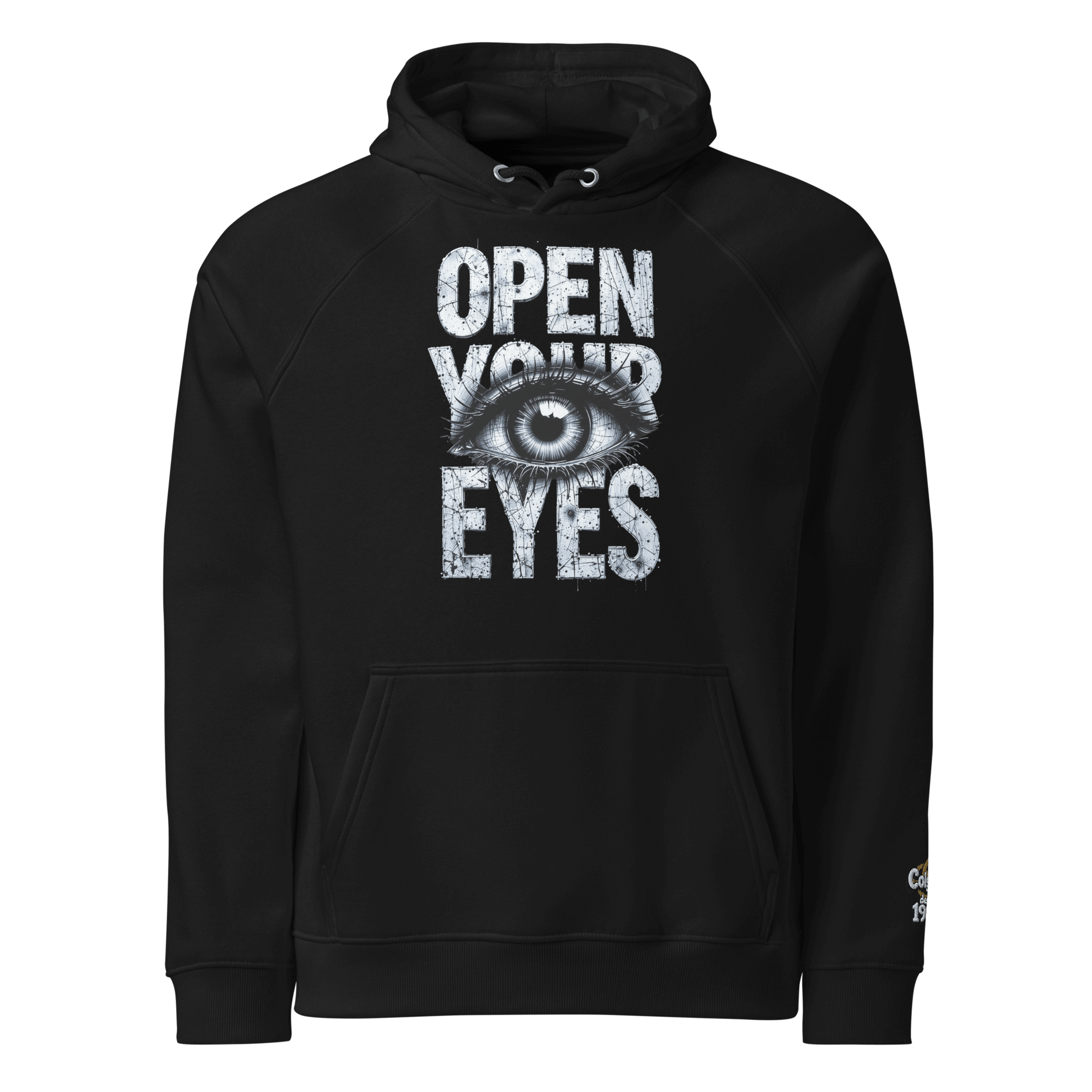 SUDADERA URBAN EYES - UNISEX ¡Todas las miradas en tu estilo! sudadera negra con diseño de ojos.