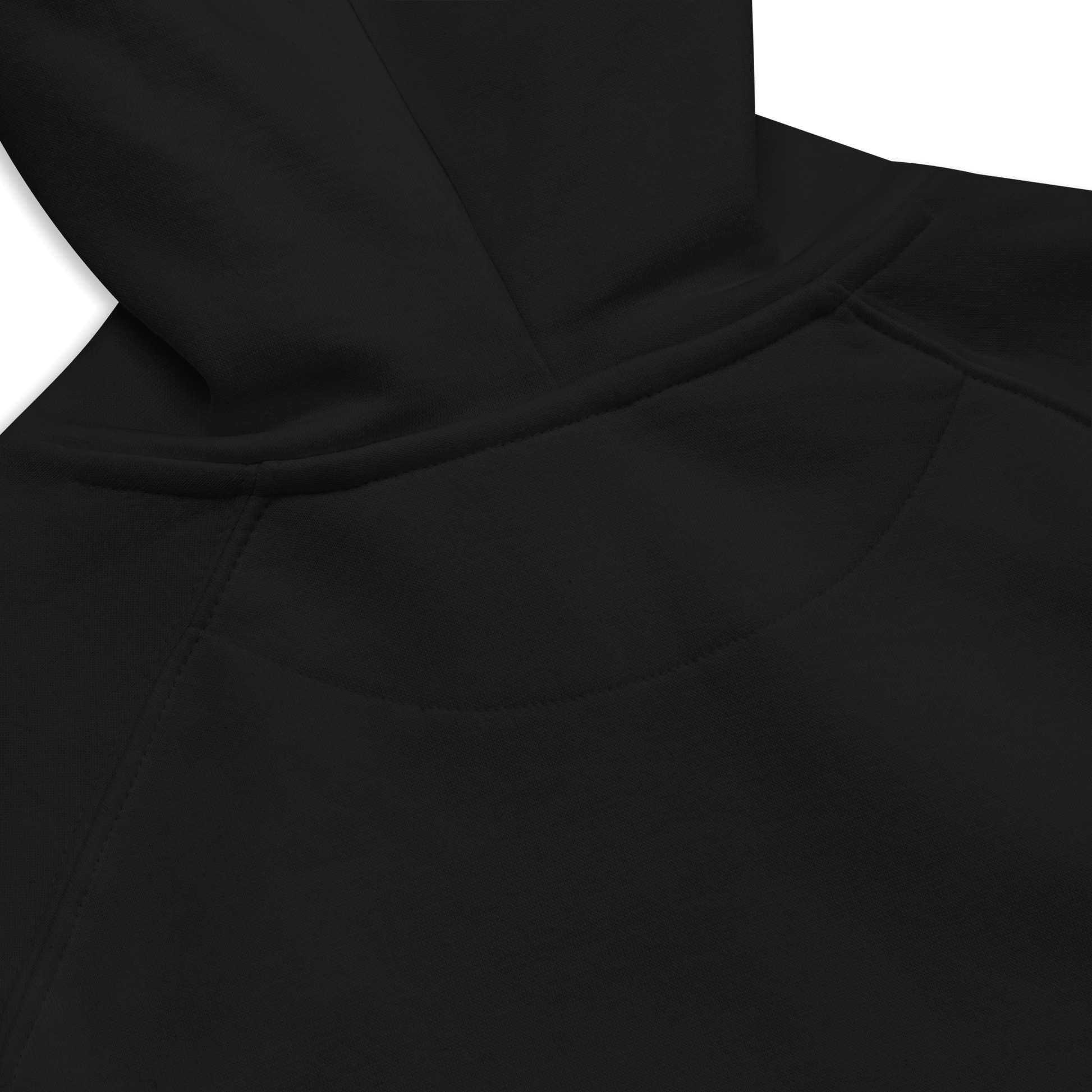 SUDADERA URBAN EYES - UNISEX ¡Todas las miradas en tu estilo! vista de la capucha negra con diseño urbano.